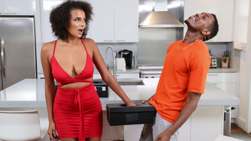 Негр жарит свою чернокожую блудницу