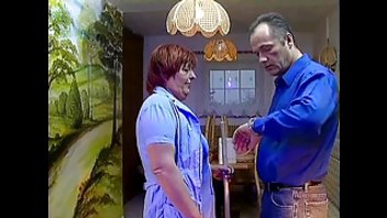 Ебля с пожилой уборщицей