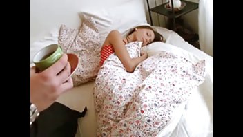 Анальное утро для тощей молодки