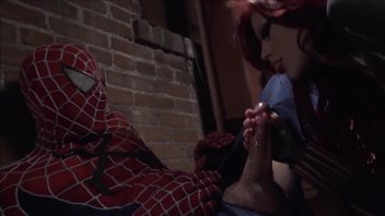 Ряженные супергерои занимаются сексом перед камерой